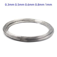 Federstahldraht - 0.3mm 0.5mm 0.6mm 0.8mm 1mm - Rostfreier V2A Edelstahl Draht