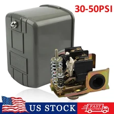 Pressure Switch for Well Pump 30-50 PSI, Water Pressure Switch Adjustable Differ