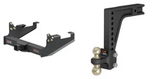 CURT Trailer Hitch Towing Kit 2.5in Receiver, Adjustable Ball Mount, 15804 45939