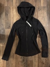 Lululemon Define Jacket Hooded Nulu Full Zipper Black Size 2