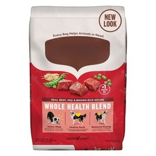 Real Beef, Pea  Brown Rice Recipe Whole Health Blend Dry Dog Food 14 lb