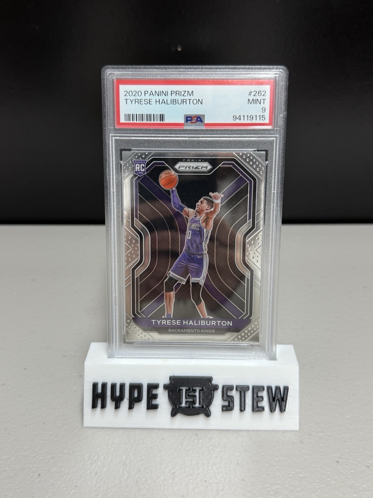 2020-21 Tyrese Haliburton Panini Hyper Prizm Rookie #262 PSA 9 Mint