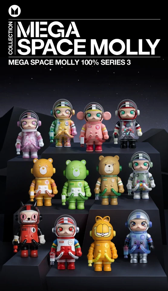 Pop Mart ☆ Mega Space Molly 100% ☆ AUTHENTIC : Series 3 [ Ted 2 ] Figure Foto 3 de 4