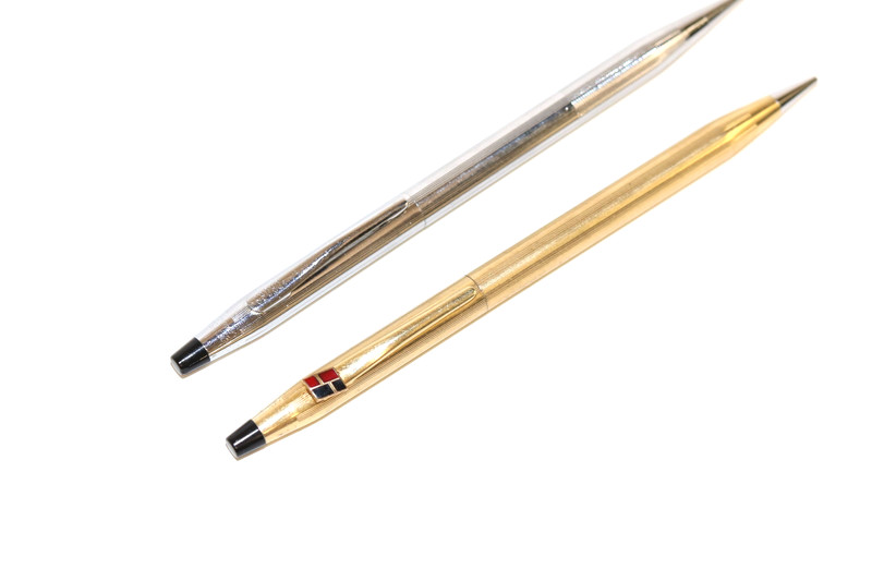 Vtg CROSS Mechanical Pencils Lot Of  2 Gold & Silver Tone