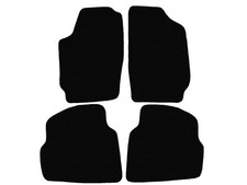 Velour Automatten für Skoda Fabia I 1999-2007, Schwarz x14 Rand