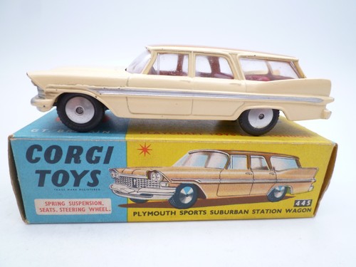 A Corgi Toys No. 219 Plymouth sports suburban station wagon, finished