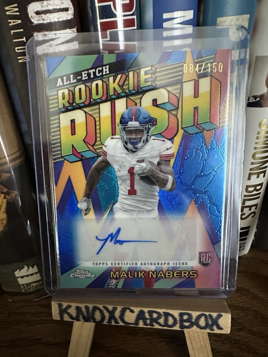 2024 Topps Chrome MALIK NABERS All-Etch Rookie Rush BLUE