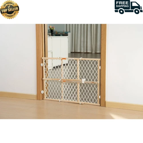 Standard Wall Safety Gate 26"-42" Width Child Pet Proof Sturdy Steel Design