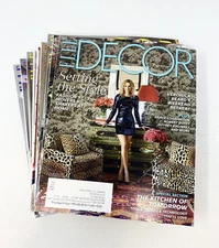 Elle Decor Magazine 2016 (USA) - Complete 2016 Set, Lot of 10