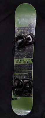 GNU CARBOM HIGH BEAM SNOWBOARD SIZE 161W CM WITH RIDE LARGE BINDINGS