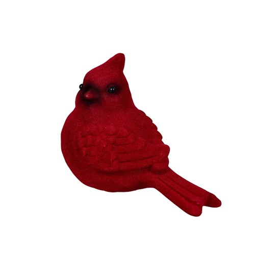 Juego de cerámica cardinal flocada decoración mesa de pascua navideña - Imagen 2 de 3