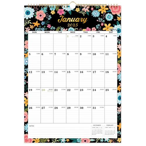 2025 Wall Calendar - Calendar 2025, 12 Monthly Wall Calendar with Thick Paper...