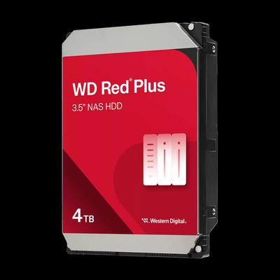 Western Digital 4TB WD Red Plus NAS SATA HDD Internal Hard Drive HDD - WD40EFPX