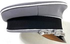 WWII GERMAN WAFFEN OFFICER M1938 PEAK "CRUSHER" CAP-XLARGE — photo 6