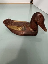 Vintage Hand Carved Primative Wood Duck  7-3 1/2