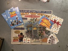 Disney Toy Story El Capitan 1995 Programma Promo Fun House Mappa Pulsante Giornale