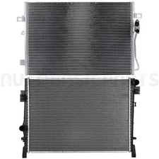 For 2011-2019 Dodge Journey 3.6L Aluminum Radiator & AC Condenser Cooling Kit