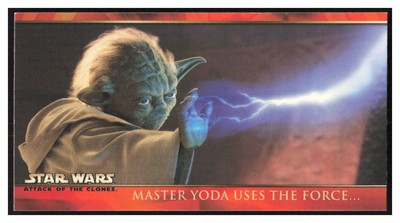 #ad #ad 2002 Topps Star Wars: Attack of the Clones Widevision #70 Yoda Uses The Force $2.99