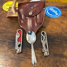  Geo Schrade BSA Boy Scouts Fork Knife Spoon Utensil Mess Kit 1942 vintage 