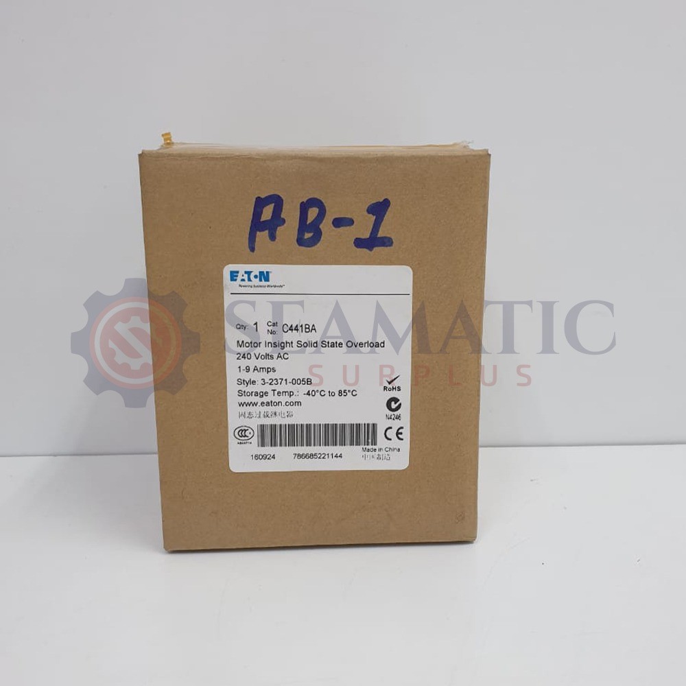 NEW EATON C441BA Motor Insight Overload Relay, 1-9A, 240V, AB#1 | eBay