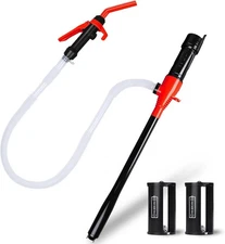 Portable Battery Operated Fuel Transfer Pump,Electric Siphon Pump for Red 