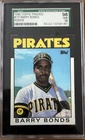 BARRY BONDS 1986 Topps Traded Rookie RC SGC Gem Mint 10 #11T