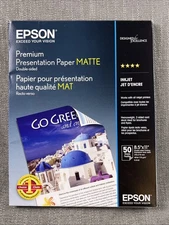 Epson Premium Presentation Paper MATTE (8.5x11 Inches - Double-sided 50 Sheets)