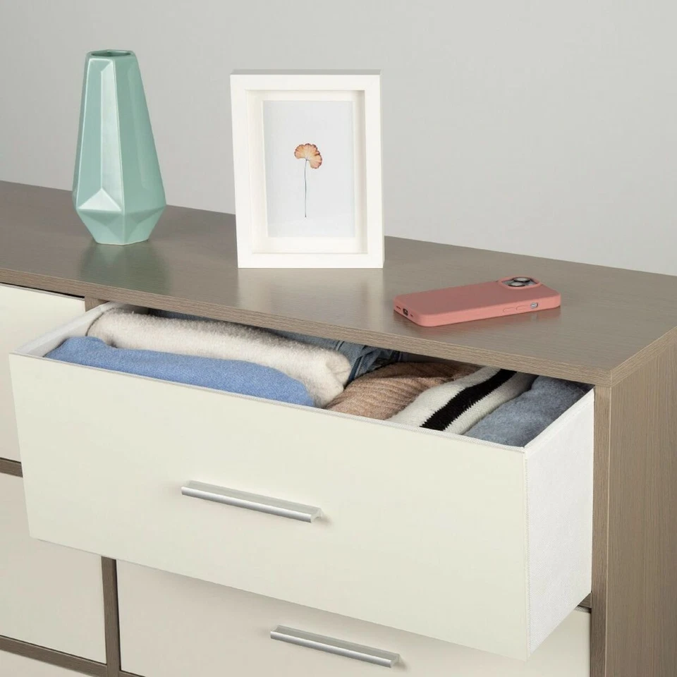 Commode Max Home Blanc Gris Moderne 114 x 70 x 30 cm - Photo 3/4