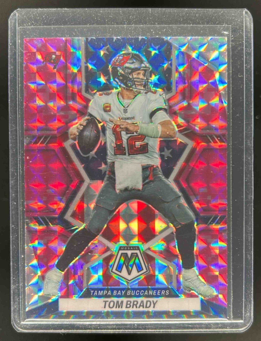 2022 Mosaic Tom Brady Camo Pink National Pride #251 Buccaneers