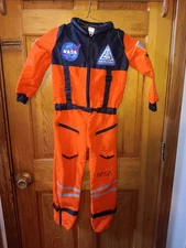 Get Real Gear NASA Orange Astronaut Space  Costume Jumpsuit Kids Small 
