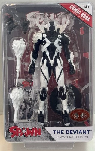 McFarlane SPAWN THE DEVIANT RAT CITY #1 Red Platinum CHASE Figure