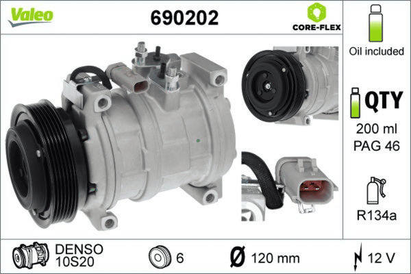 Kompressor Klimaanlage FüR Chrysler Jeep Voyager IV Cherokee-image