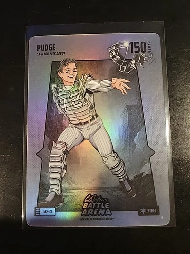 Bo Jackson Battle Arena PUDGE Steel Silver BattleFoil Carlton Fisk Debut SBF-31