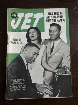 Debut Of Kicks & Co October 12, 1961 JET Magazine Thurgood Marshall NAACP