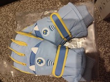 Tek Gear Men's Ski Gloves Large/XL Gray Water Resist, Touchscreen, Warm Gear New