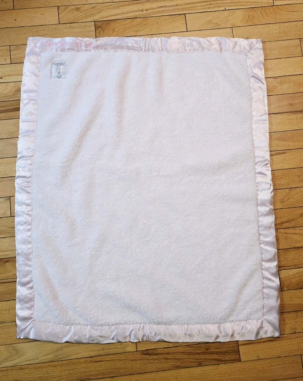 Little Giraffe Pink Baby Blanket Security Plush Satin My First Blanket Soft 