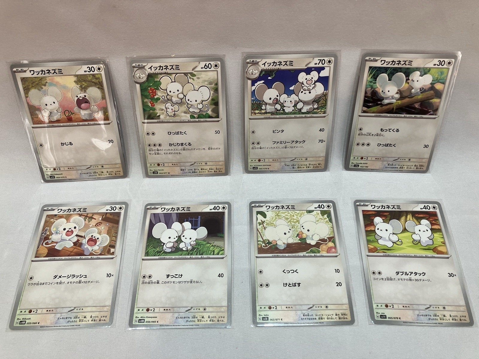 Tandemaus Maushold Pokemon Card Collection Set of 8