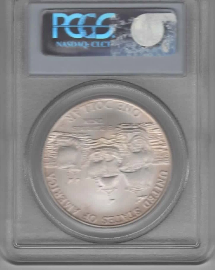 2007-P Jamestown Silver Dollar PCGS MS69 – Commemorative $1 Coin - Image 2 of 2