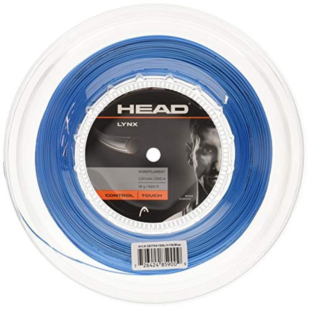 (TG. 16) HEAD Lynx Rolle, Corda da Tennis Unisex-Adulti, Blu, 16 - NUOVO