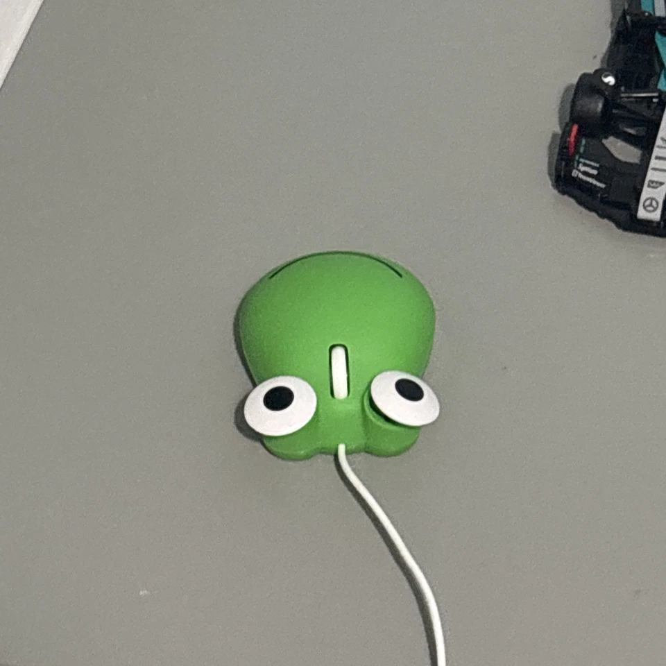 Ratón con cable USB de rana de dibujos animados para actuaciones de larga duración funcionalidad ratones Foto 2 de 4