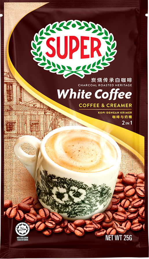 Super 2-In-1 (Coffee & Creamer) Charcoal Roasted White