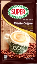 Super 2-In-1 (Coffee & Creamer) Charcoal Roasted White Coffee 10 Sachets x 25g