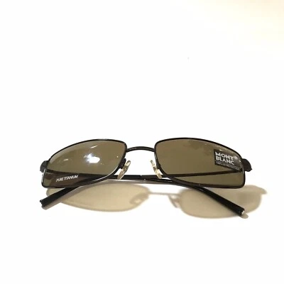 Gafas de sol Mont Blanc MB 15S marrón A79 talla 56 mm marco nuevas auténticas - Imagen 1 de 4