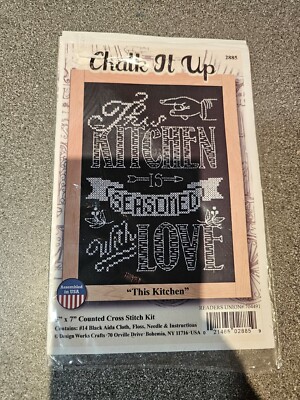 Chalk it up Kreuzstich - Diese Küche ist mit Liebe gewürzt - Muster nur gebraucht