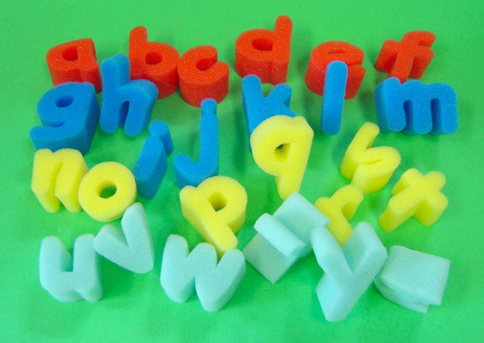 Foam Letters & Numbers Sponge Painting Bath Time Play Upper Lower Case Alphabet