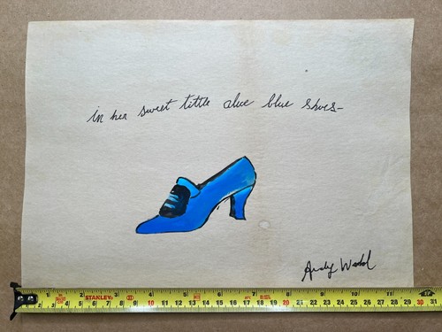 ANDY WARHOL Drawing "handmade" old paper signed and sealed. - Picture 3 of 5
