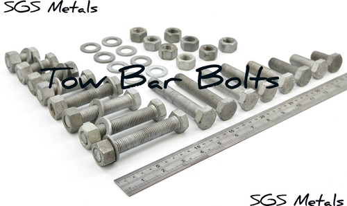 BLACK Tow Bar Towbar Trailer Accessories Drop Plate Boat 4 x 4 Landrover Bolts - Picture 20 of 27
