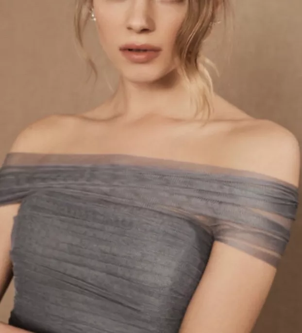 BHLDN Jenny Yoo Ryder Tulle Convertible Dress Size 6 Gray NEW eBay