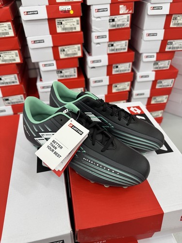 Lotto Solista 700 VIII FG Mens Soccer Cleats Shoes Asphalt White All Black 8 NIB - Picture 6 of 10