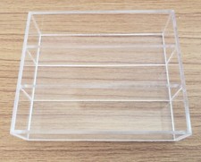 Acrylic shelves shelving 1:12th scale dolls house furniture cakes bakery WIDE